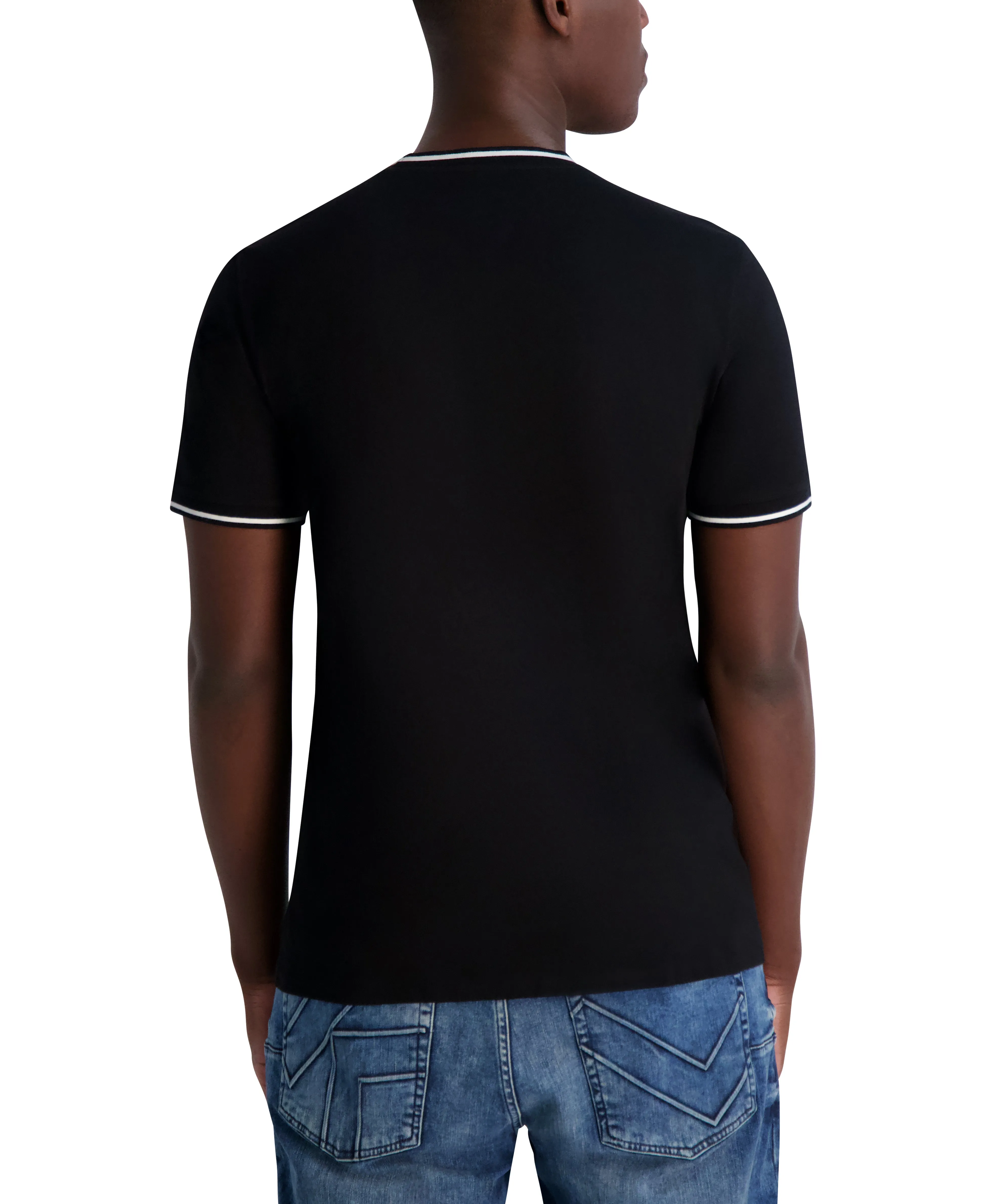 T-SHIRT WITH LOGO COLLAR sold by Karl Lagerfeld Paris product image thumbnail 2