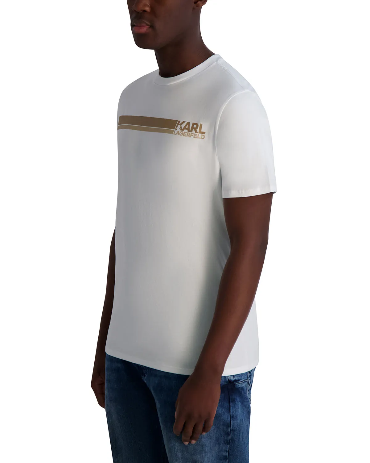 RACER STRIPE LOGO TEE sold by Karl Lagerfeld Paris product image thumbnail 3