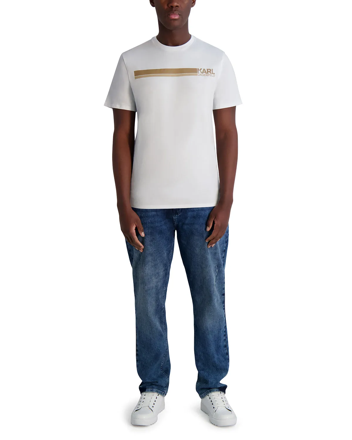 RACER STRIPE LOGO TEE sold by Karl Lagerfeld Paris product image thumbnail 4