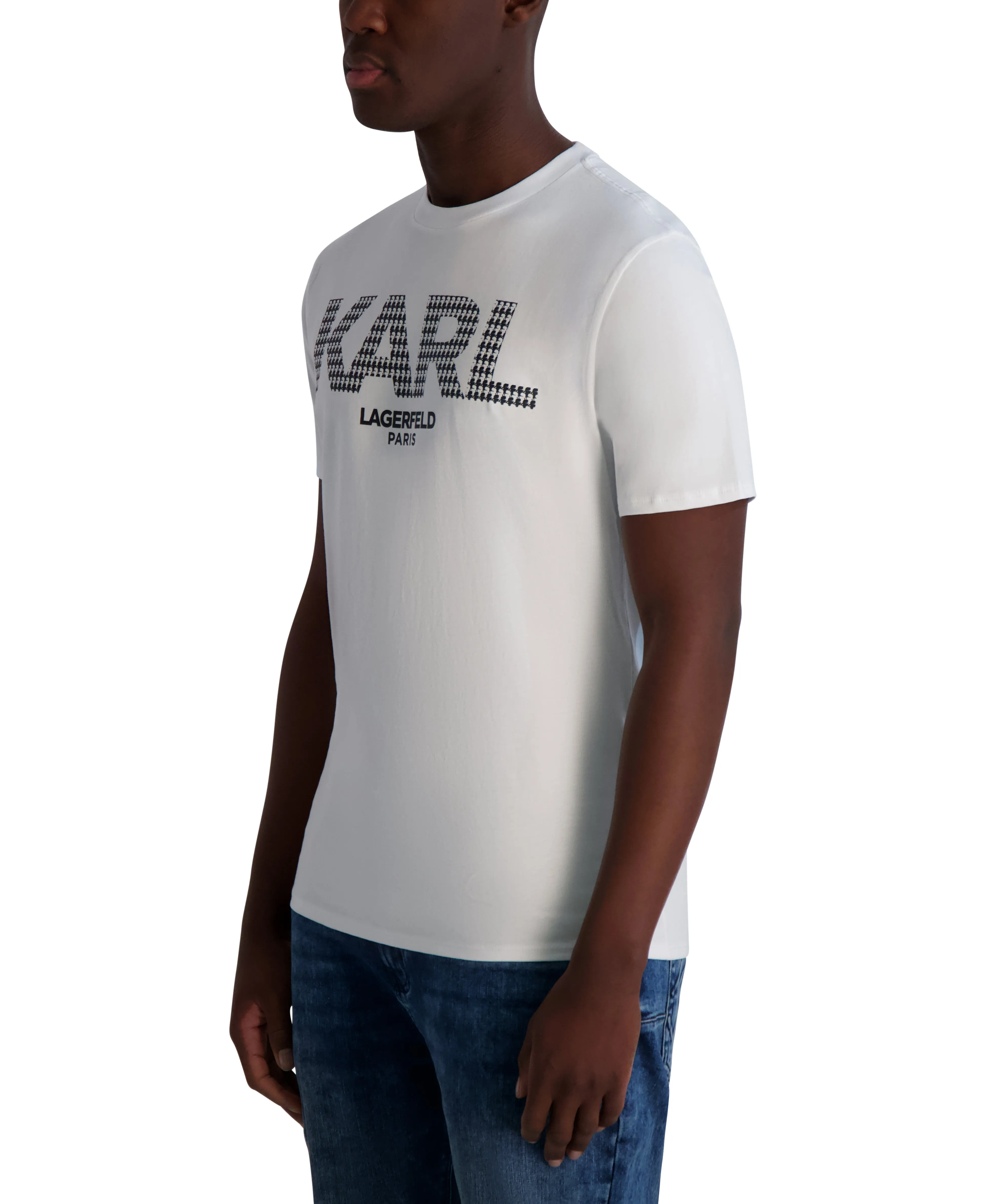 COLOR BLOCKED LOGO TEE sold by Karl Lagerfeld Paris product image thumbnail 3
