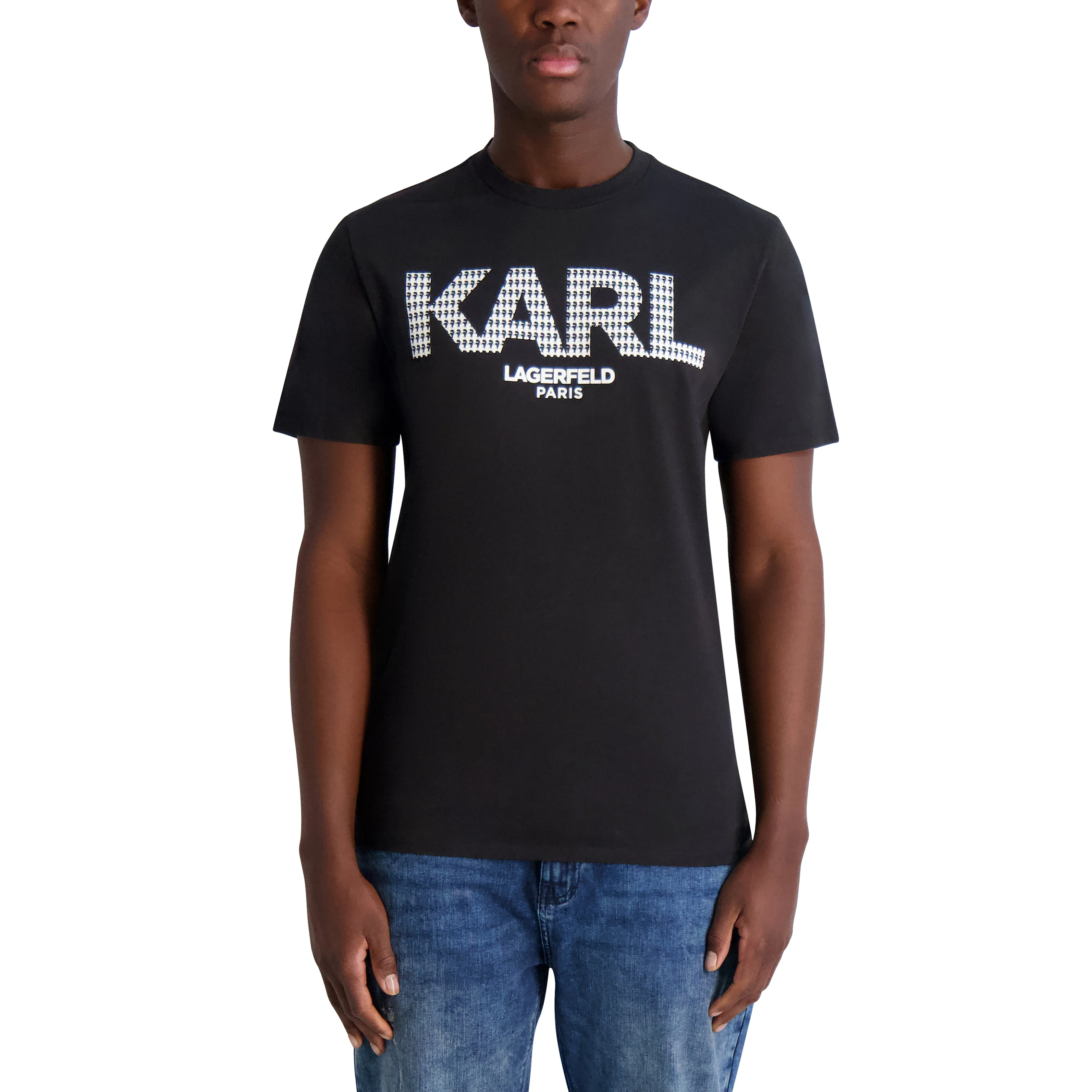 COLOR BLOCKED LOGO TEE sold by Karl Lagerfeld Paris