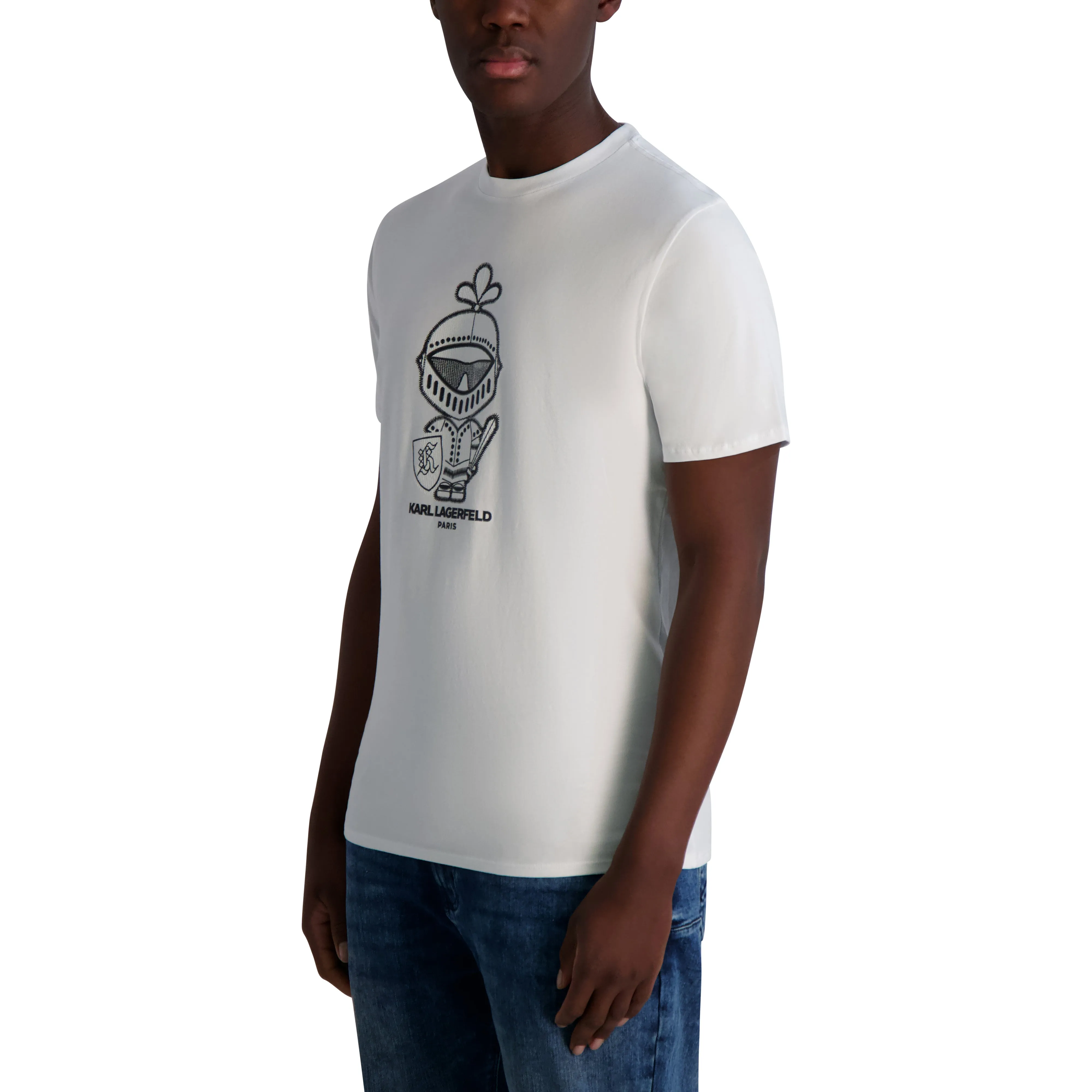 KARL ARMOUR SHINY LOGO TEE sold by Karl Lagerfeld Paris product image thumbnail 3