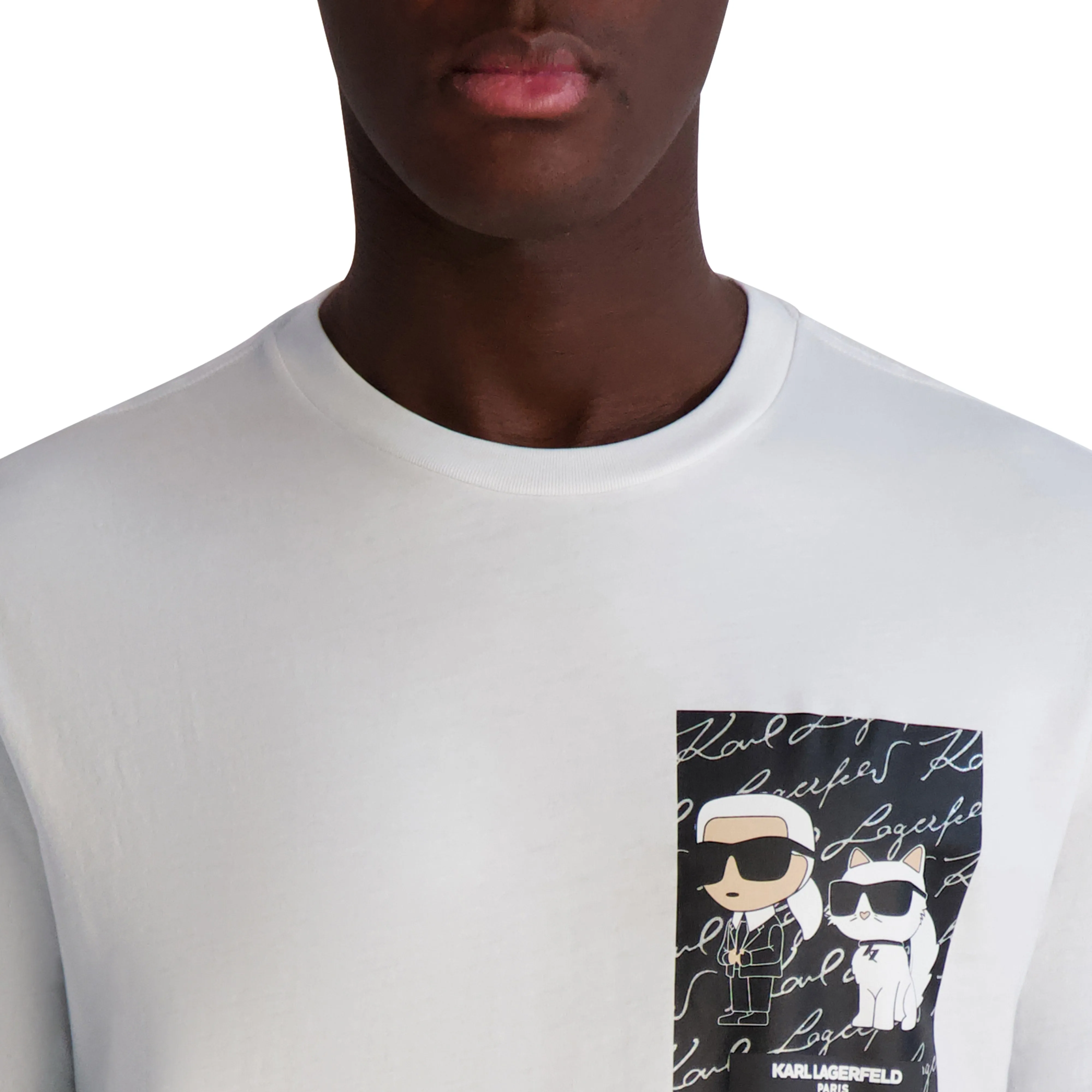 KARL & CHOUPETTE T-SHIRT WITH SIGNATURE sold by Karl Lagerfeld Paris product image thumbnail 5