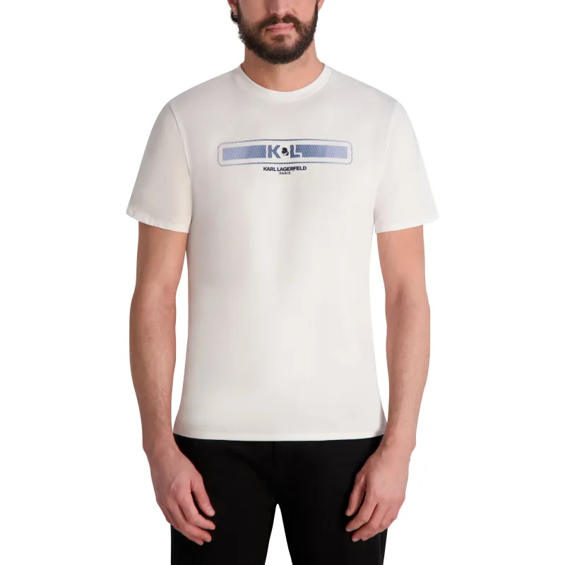 KL CHEST LOGO IN BLOCK DESIGN sold by Karl Lagerfeld Paris