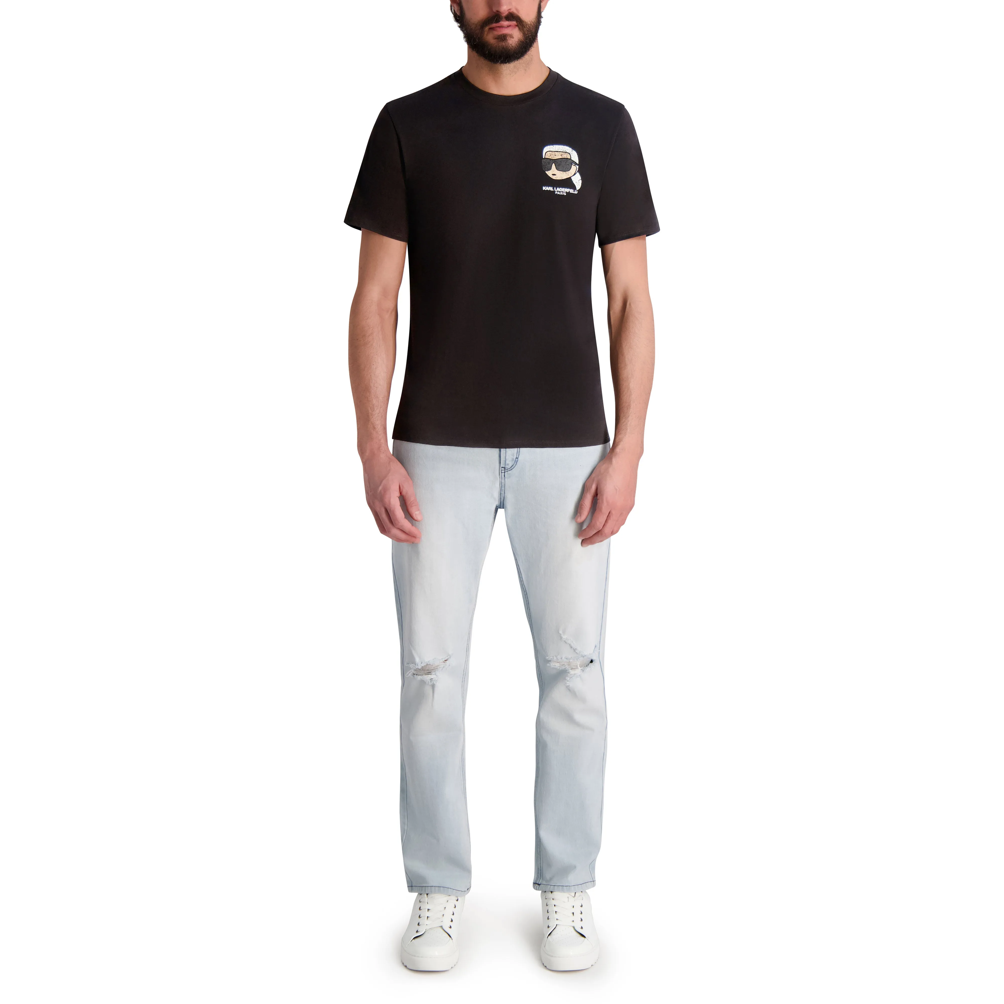 FADED KARL HEAD T-SHIRT sold by Karl Lagerfeld Paris product image thumbnail 4