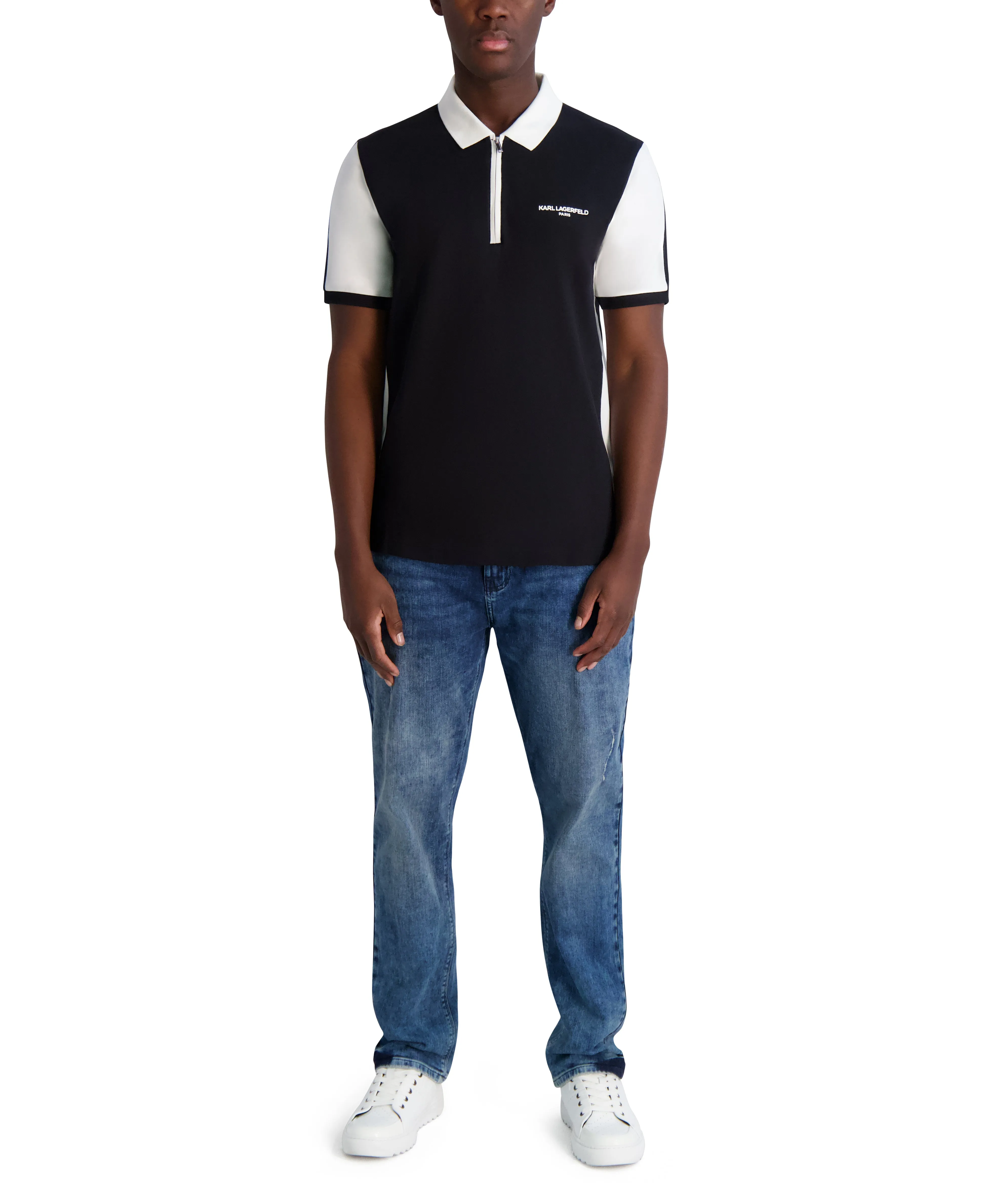 COLOR BLOCK LOGO POLO sold by Karl Lagerfeld Paris product image thumbnail 4