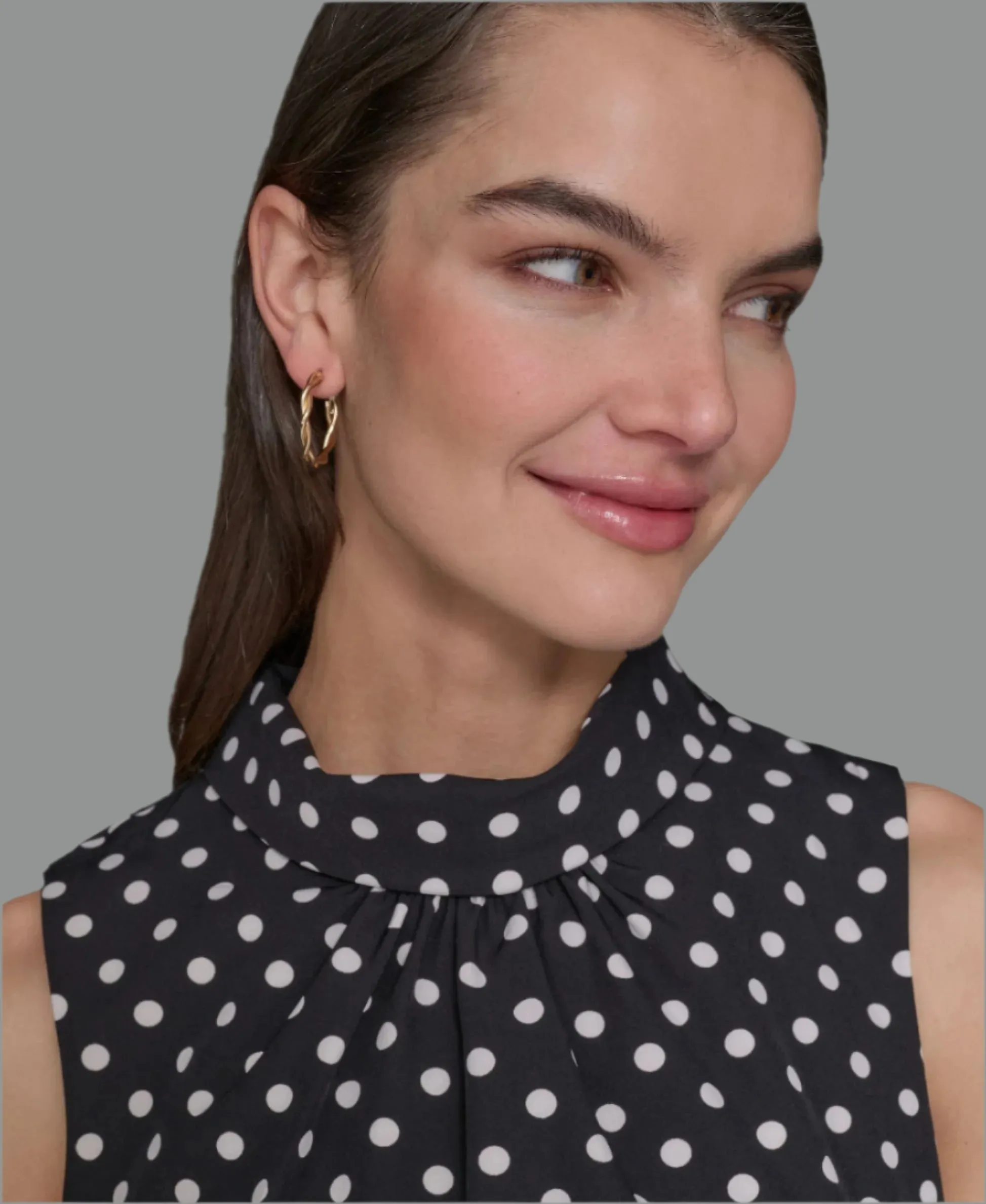 PRINTED EVERYDAY STRETCH ROLL COLLAR MIDI sold by Karl Lagerfeld Paris product image thumbnail 5