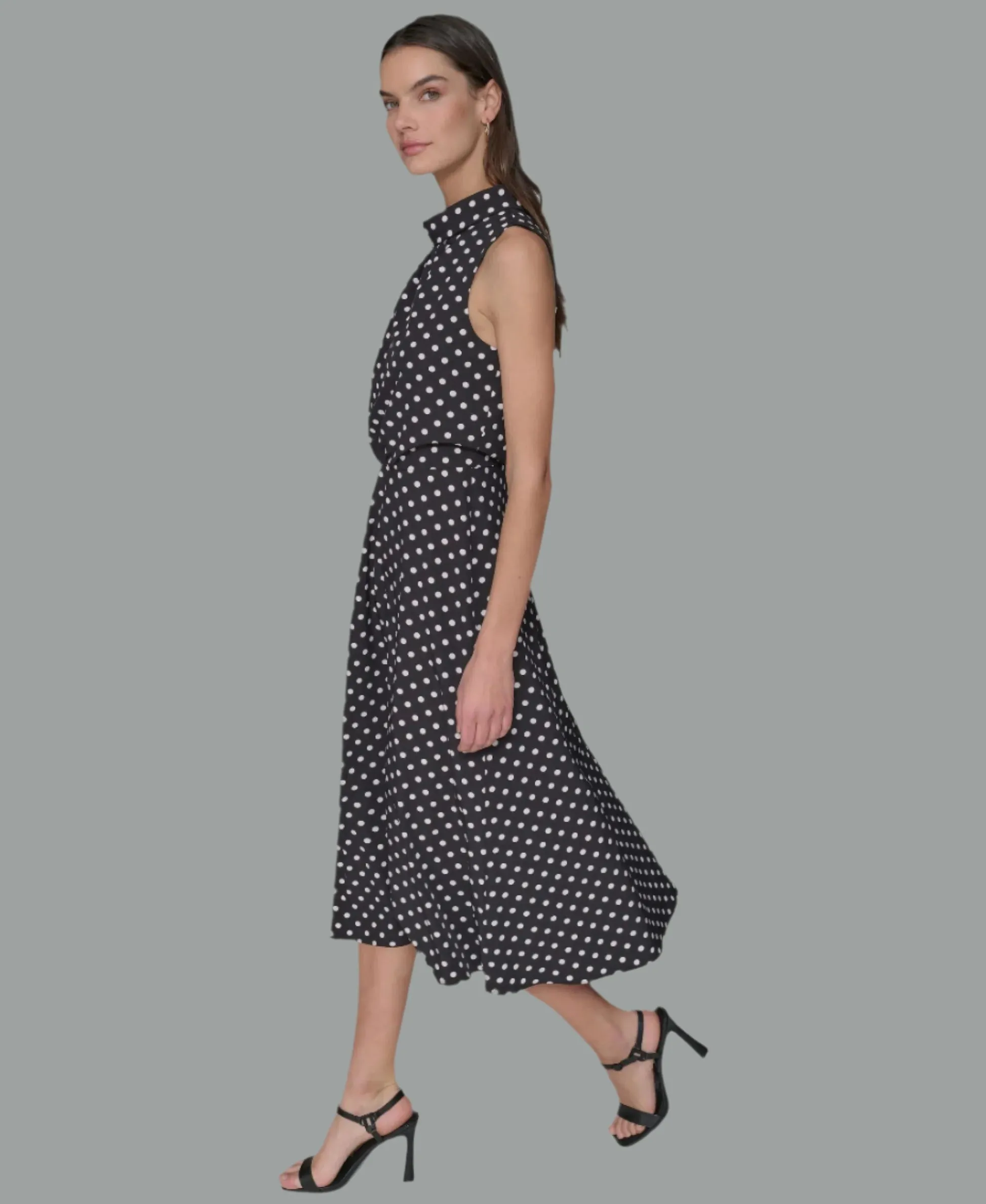 PRINTED EVERYDAY STRETCH ROLL COLLAR MIDI sold by Karl Lagerfeld Paris product image thumbnail 3