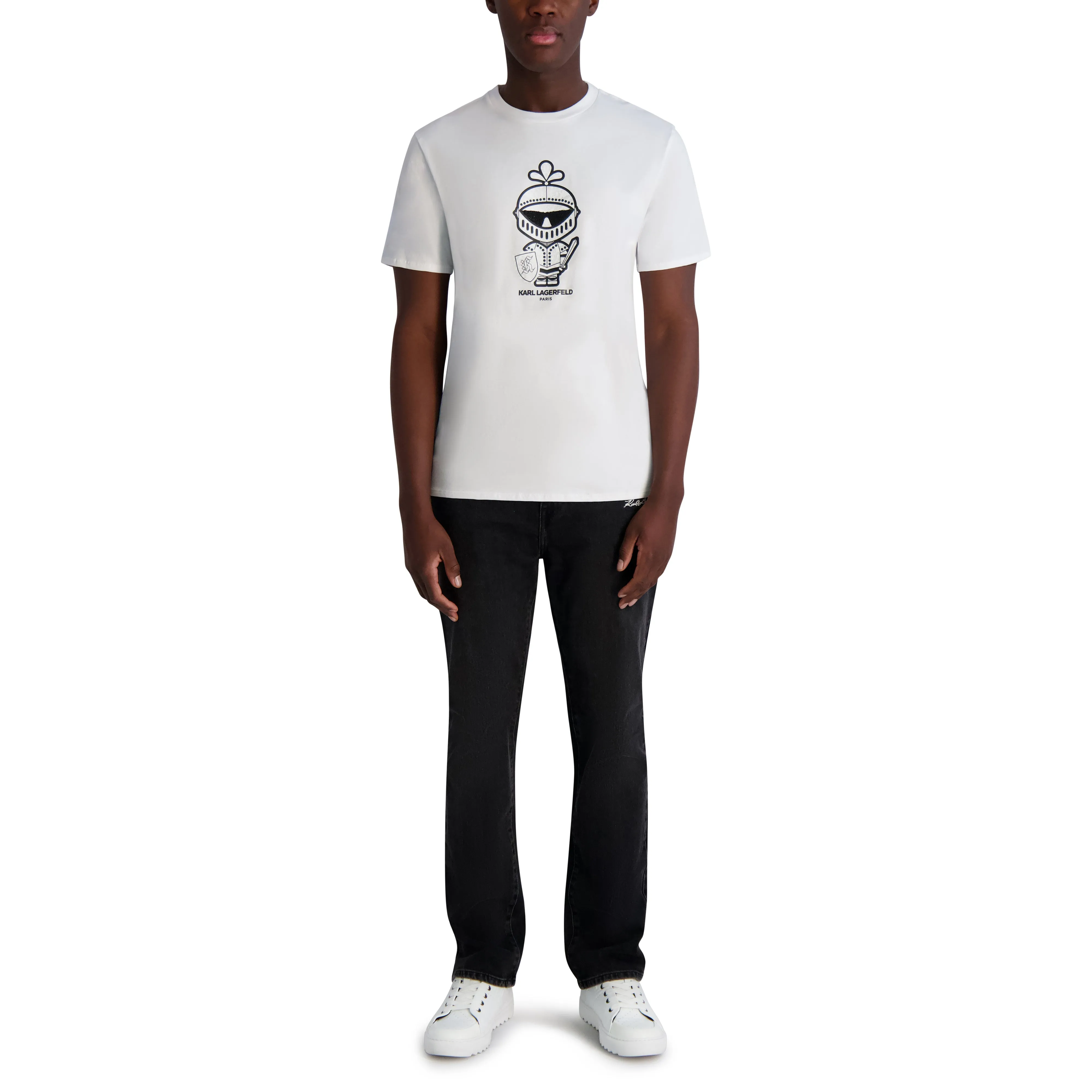 TEXTURED KARL ARMOUR TEE sold by Karl Lagerfeld Paris product image thumbnail 4
