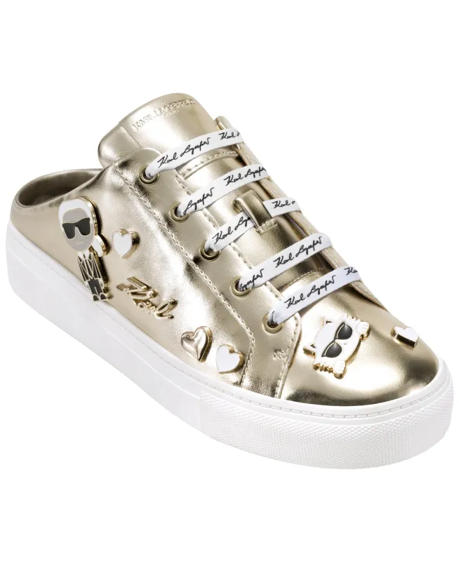 CAMBRIA CATE PIN METALLIC SNEAKER MULE sold by Karl Lagerfeld Paris