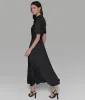 BELTED MAXI SHIRT DRESS sold by Karl Lagerfeld Paris