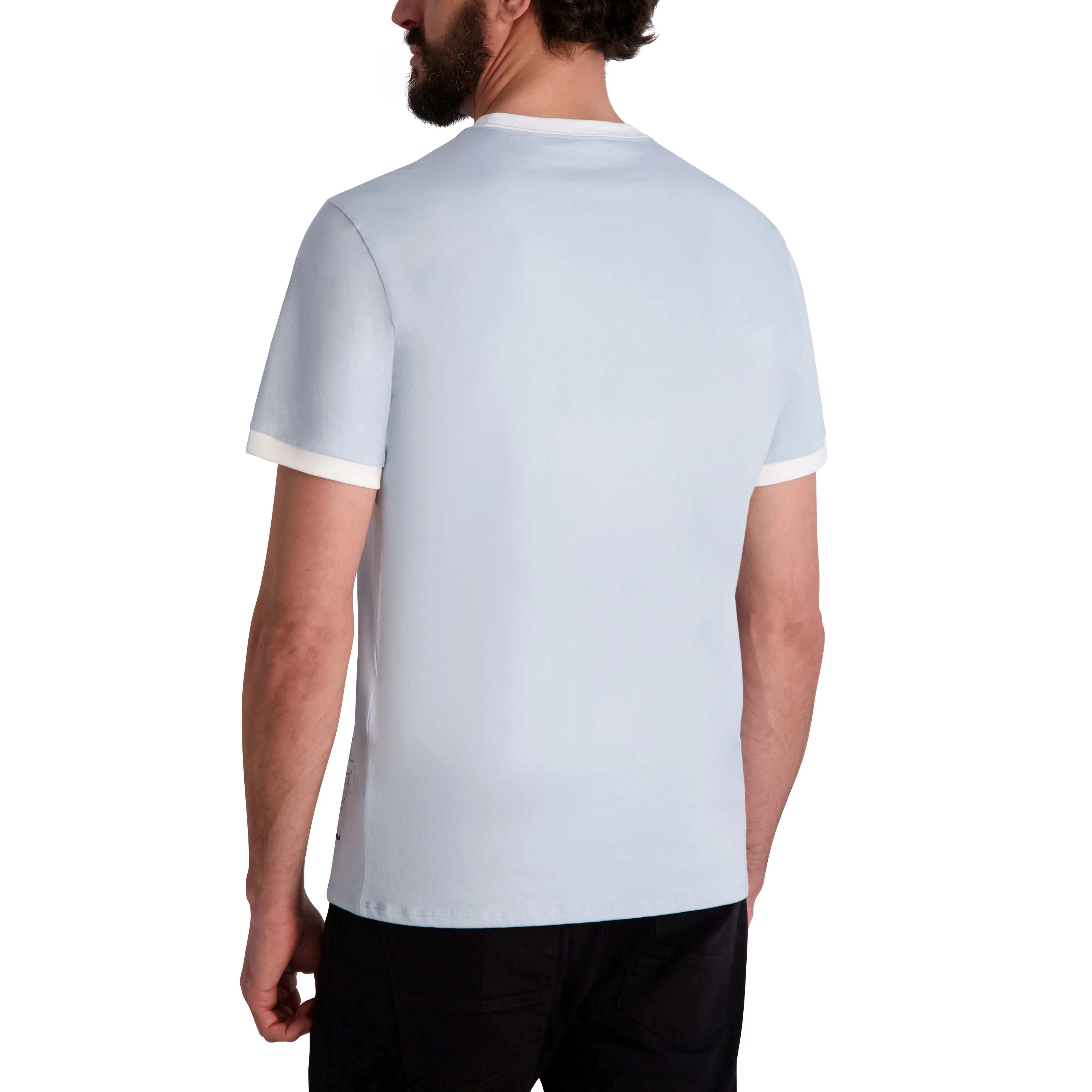 RINGER T-SHIRT WITH KARL CHARACTER sold by Karl Lagerfeld Paris product image thumbnail 2