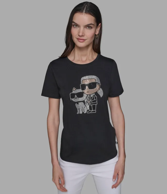 ROUND HEAD DUO TEE sold by Karl Lagerfeld Paris