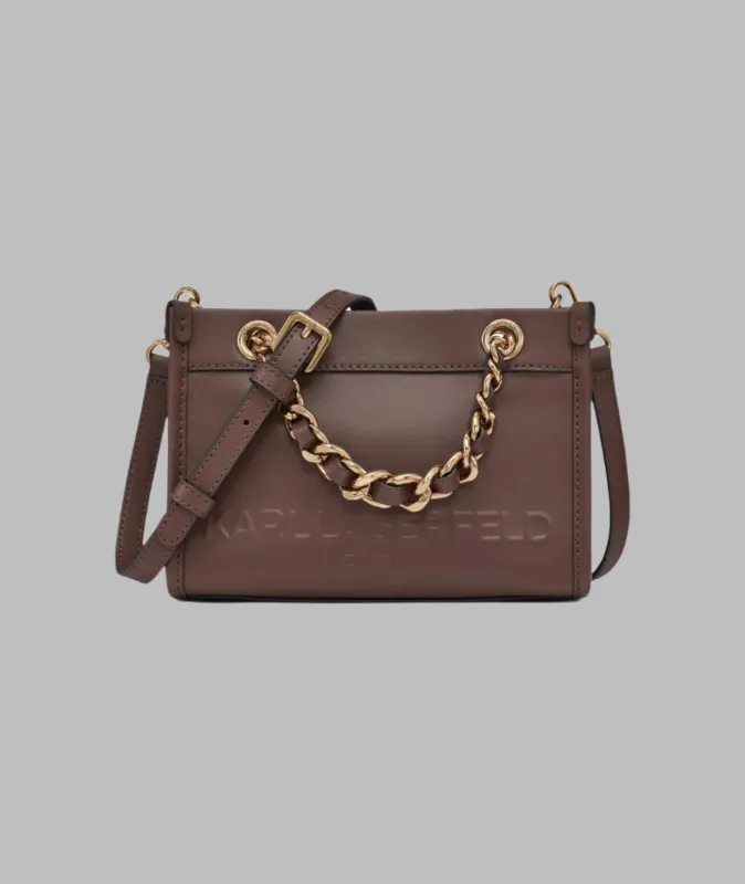 SAVOIE SMALL LEATHER CROSSBODY sold by Karl Lagerfeld Paris