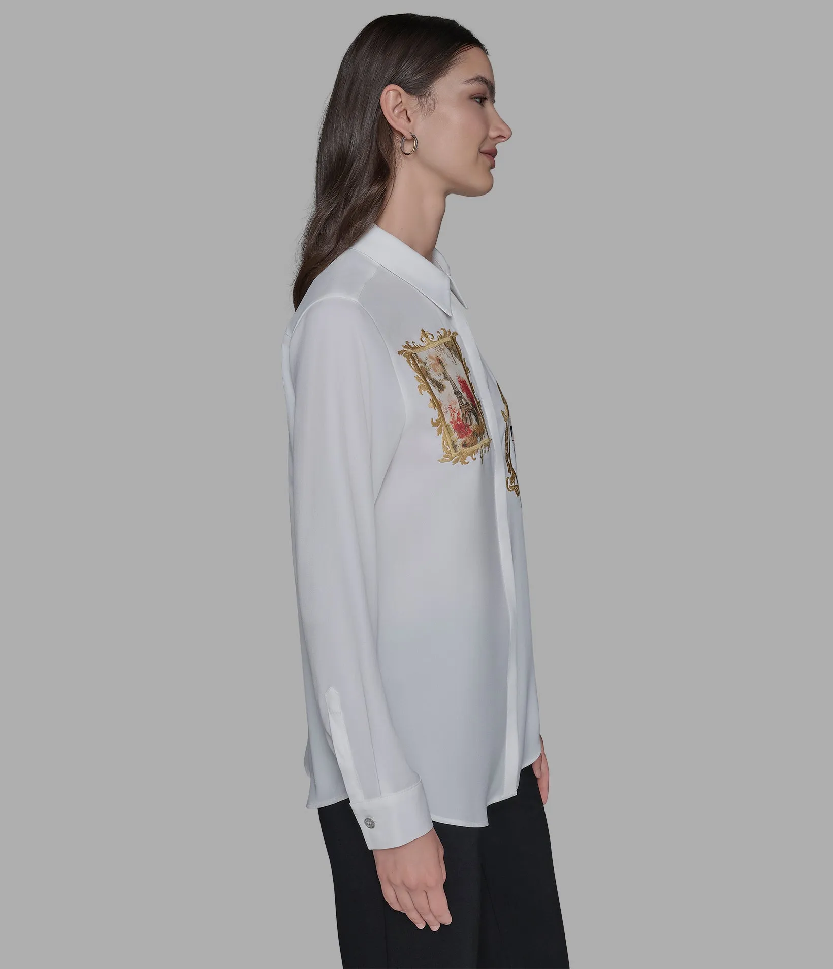 ROCOCO SOFT BLOUSE sold by Karl Lagerfeld Paris product image thumbnail 4