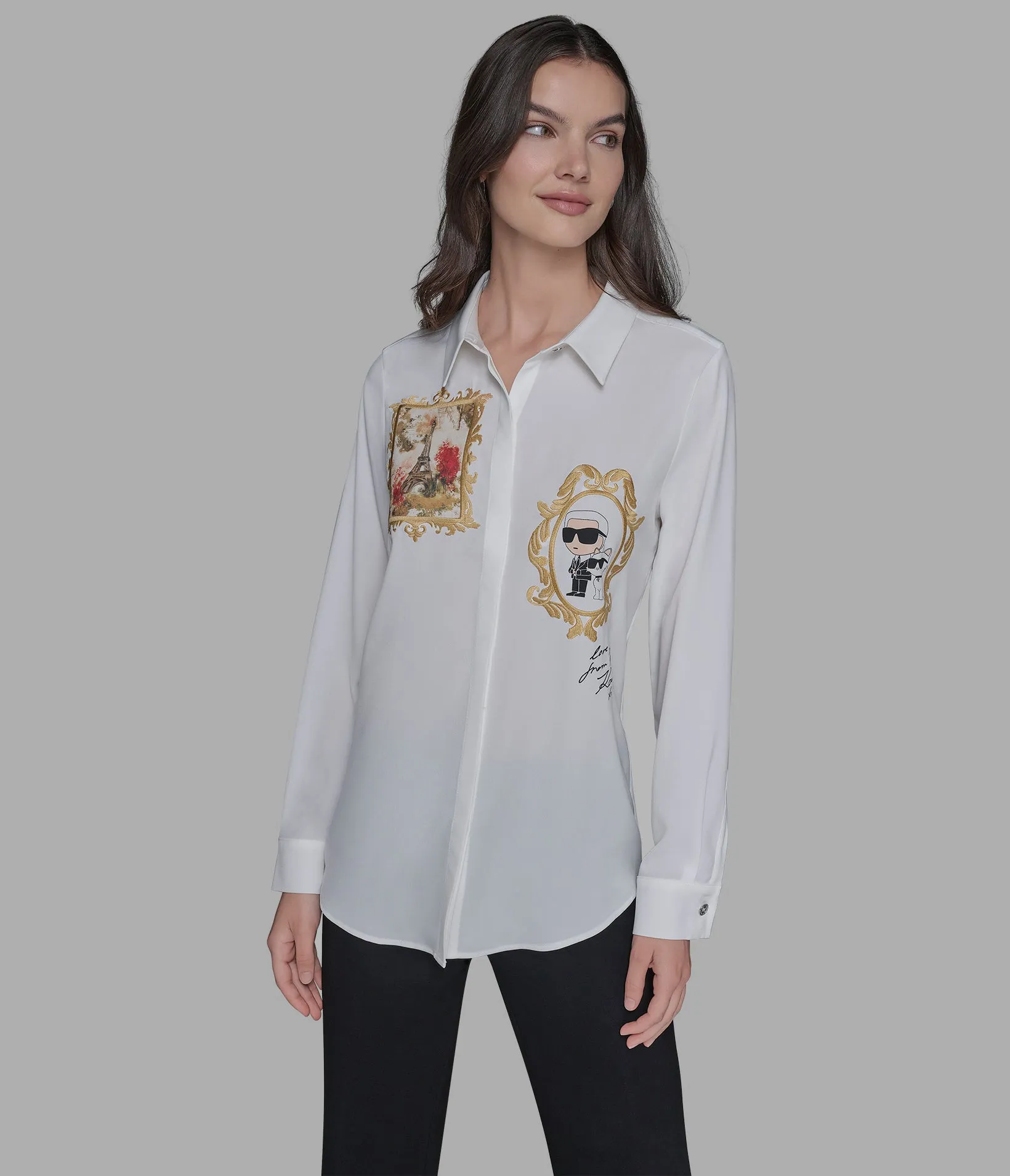 ROCOCO SOFT BLOUSE sold by Karl Lagerfeld Paris