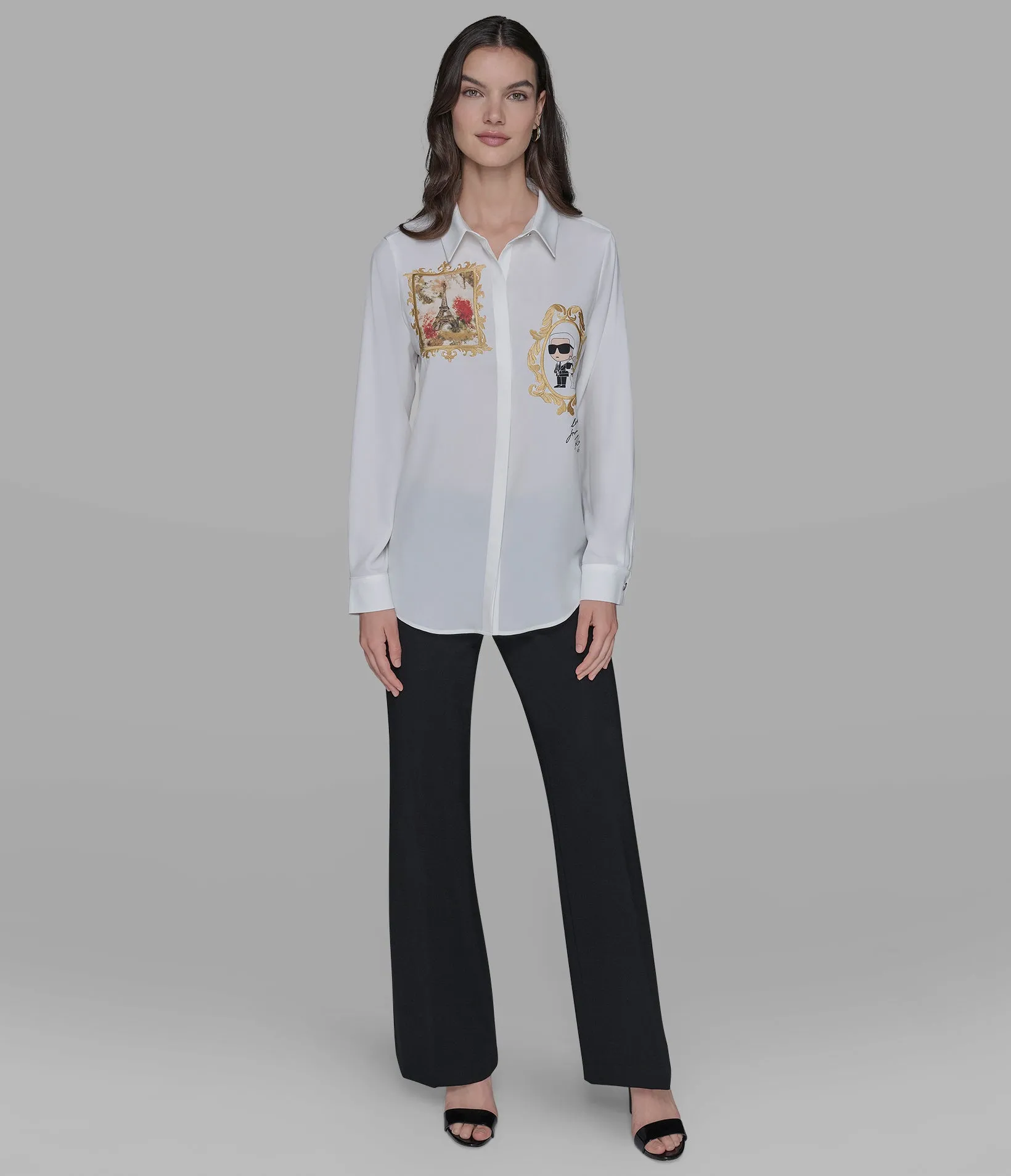 ROCOCO SOFT BLOUSE sold by Karl Lagerfeld Paris product image thumbnail 3