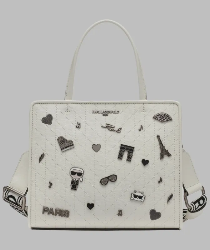 MAYBELLE SATCHEL WITH PINS sold by Karl Lagerfeld Paris