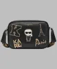 MAYBELLE CAMERA CROSSBODY WITH PATCHES sold by Karl Lagerfeld Paris