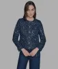COLLARLESS SEQUIN JACKET sold by Karl Lagerfeld Paris