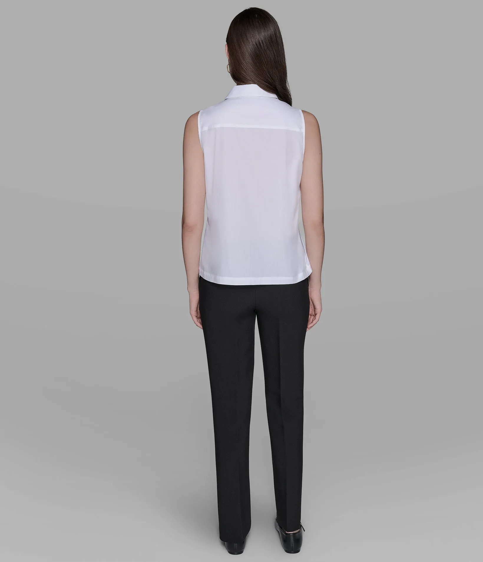 SLEEVELESS WOVEN TOP sold by Karl Lagerfeld Paris product image thumbnail 2
