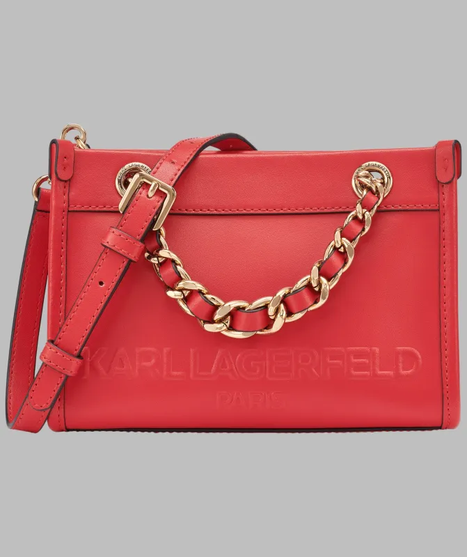 SAVOIE SMALL LEATHER CROSSBODY sold by Karl Lagerfeld Paris