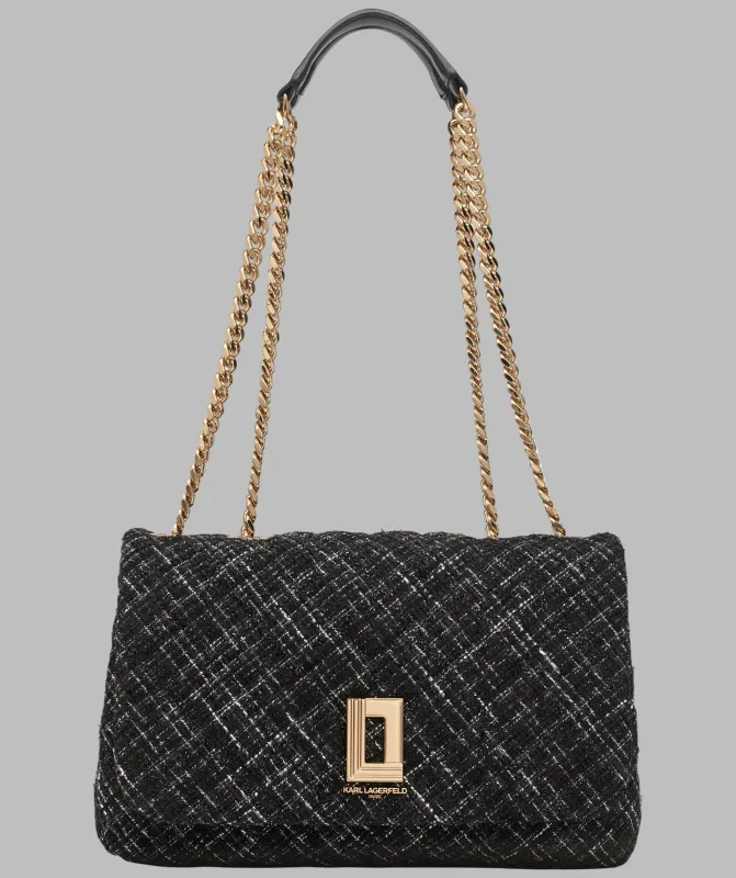 LAFAYETTE TWEED SHOULDER BAG sold by Karl Lagerfeld Paris