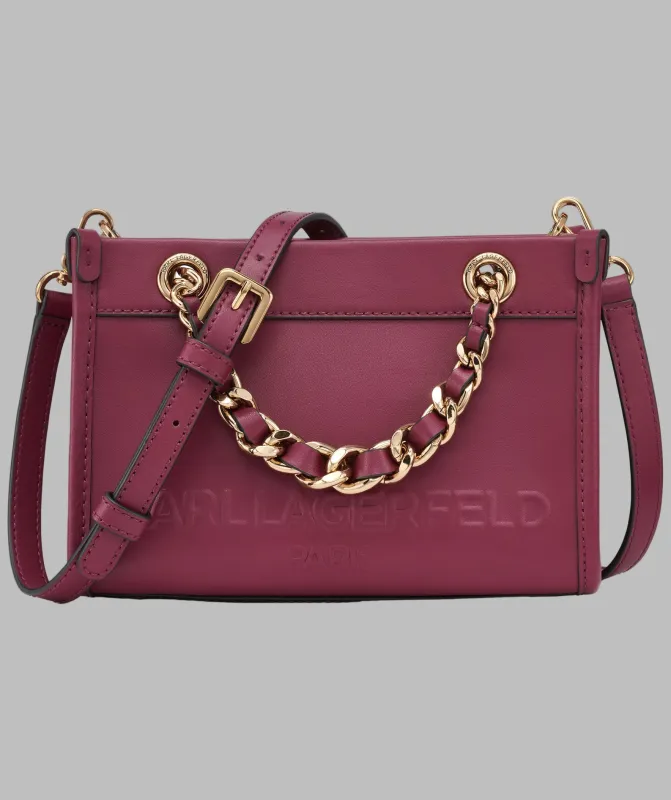 SAVOIE SMALL LEATHER CROSSBODY sold by Karl Lagerfeld Paris