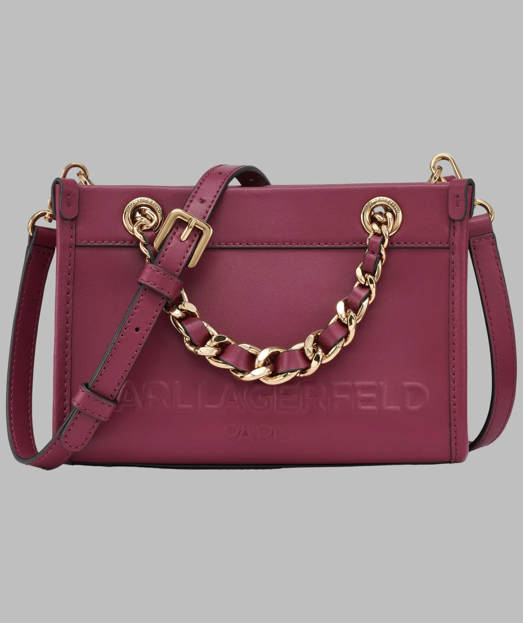 SAVOIE SMALL LEATHER CROSSBODY sold by Karl Lagerfeld Paris