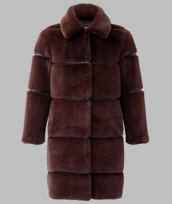 LONG FAUX MINK COAT sold by Karl Lagerfeld Paris