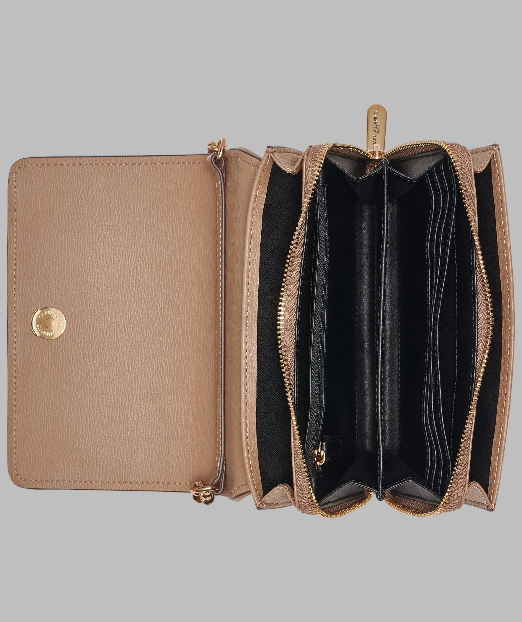 LOURDES SUEDE FLAP CROSSBODY sold by Karl Lagerfeld Paris product image thumbnail 5