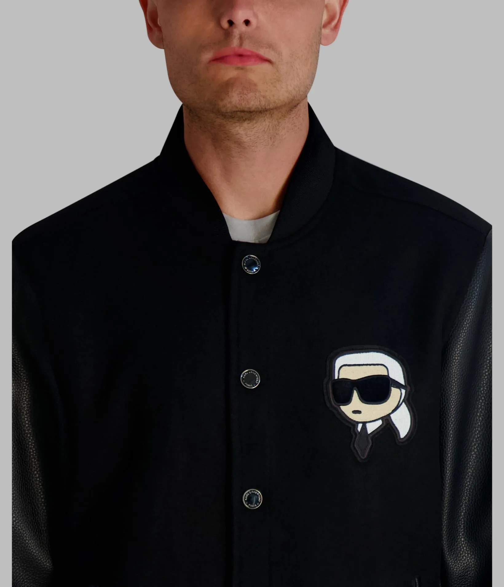 KARL PATCH VARSITY JACKET sold by Karl Lagerfeld Paris product image thumbnail 5
