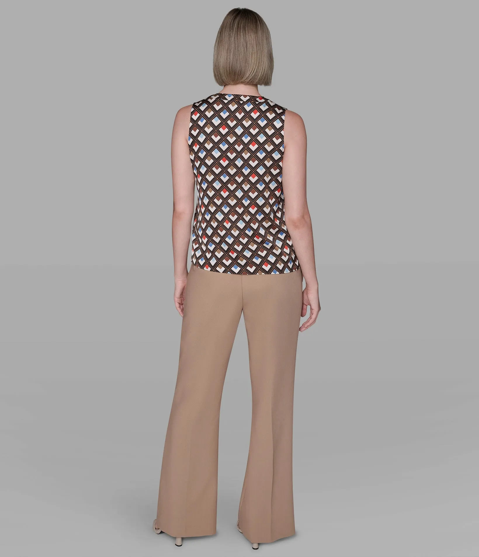 PRINTED CRISS-CROSS TOP sold by Karl Lagerfeld Paris product image thumbnail 2