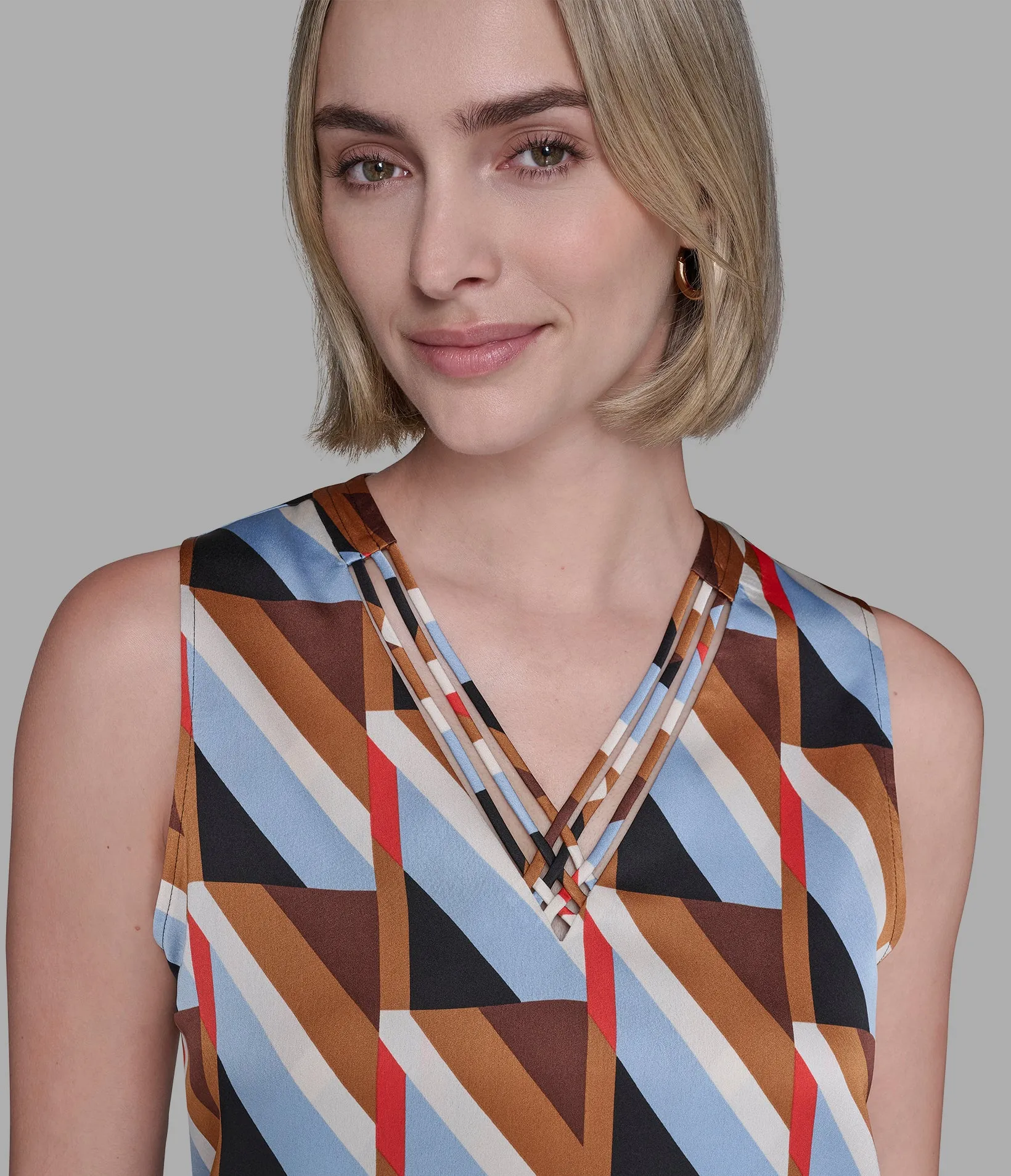 CRISS-CROSS TOP sold by Karl Lagerfeld Paris product image thumbnail 5