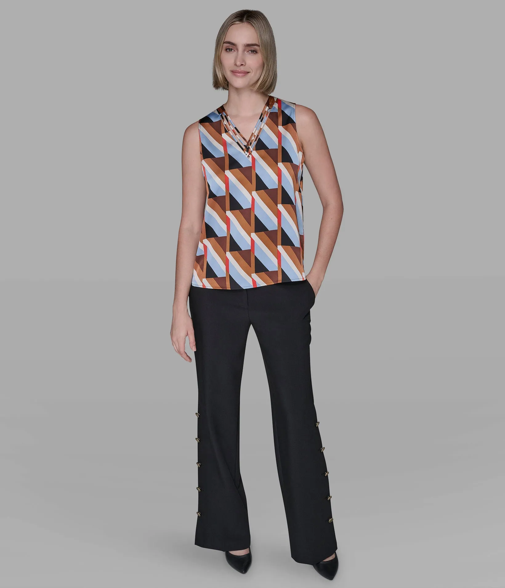 CRISS-CROSS TOP sold by Karl Lagerfeld Paris product image thumbnail 4