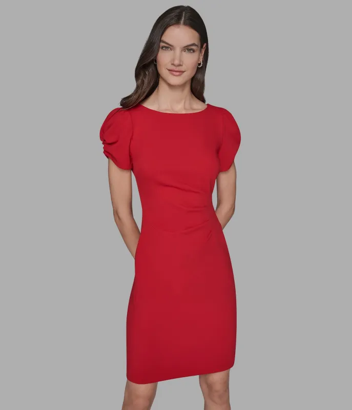 SHEATH DRESS WITH SIDE ROUCHING sold by Karl Lagerfeld Paris