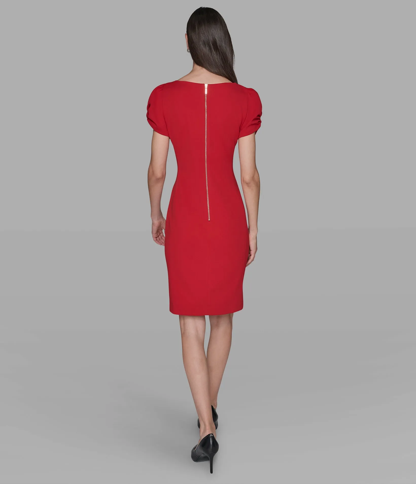 SHEATH DRESS WITH SIDE ROUCHING sold by Karl Lagerfeld Paris product image thumbnail 2