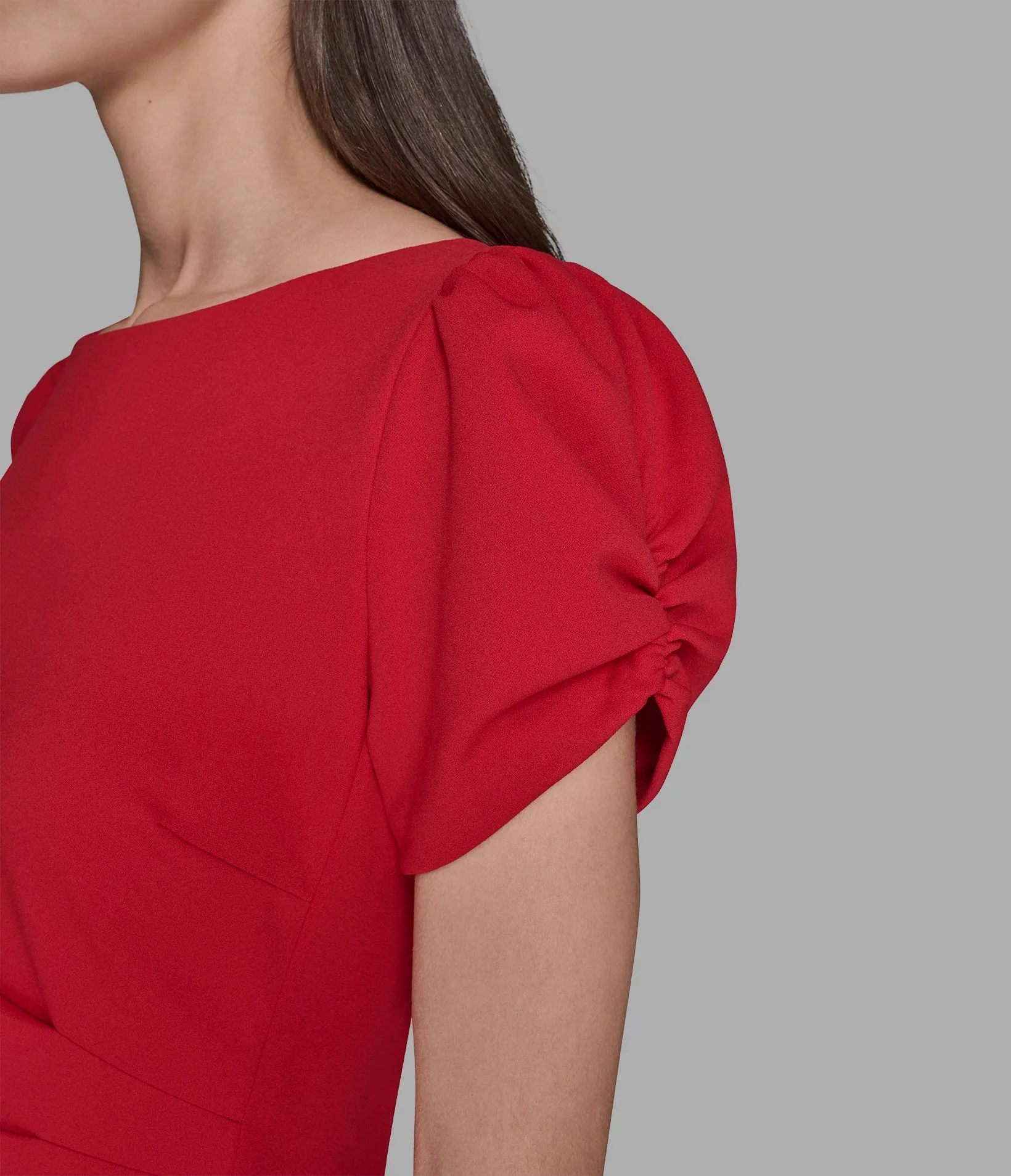 SHEATH DRESS WITH SIDE ROUCHING sold by Karl Lagerfeld Paris product image thumbnail 5