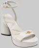 HADEN LOGO PLATFORM ANKLE STRAP SANDAL sold by Karl Lagerfeld Paris