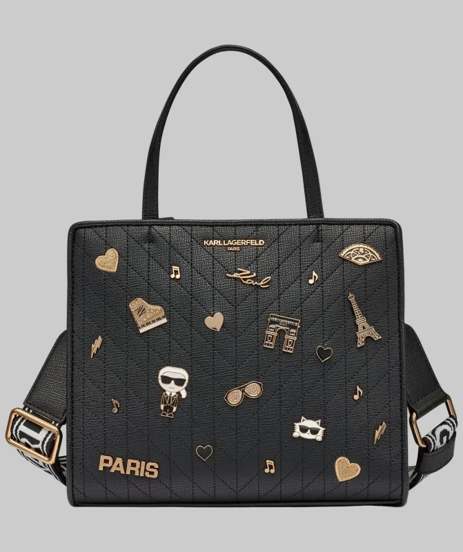 MAYBELLE SATCHEL WITH PINS sold by Karl Lagerfeld Paris