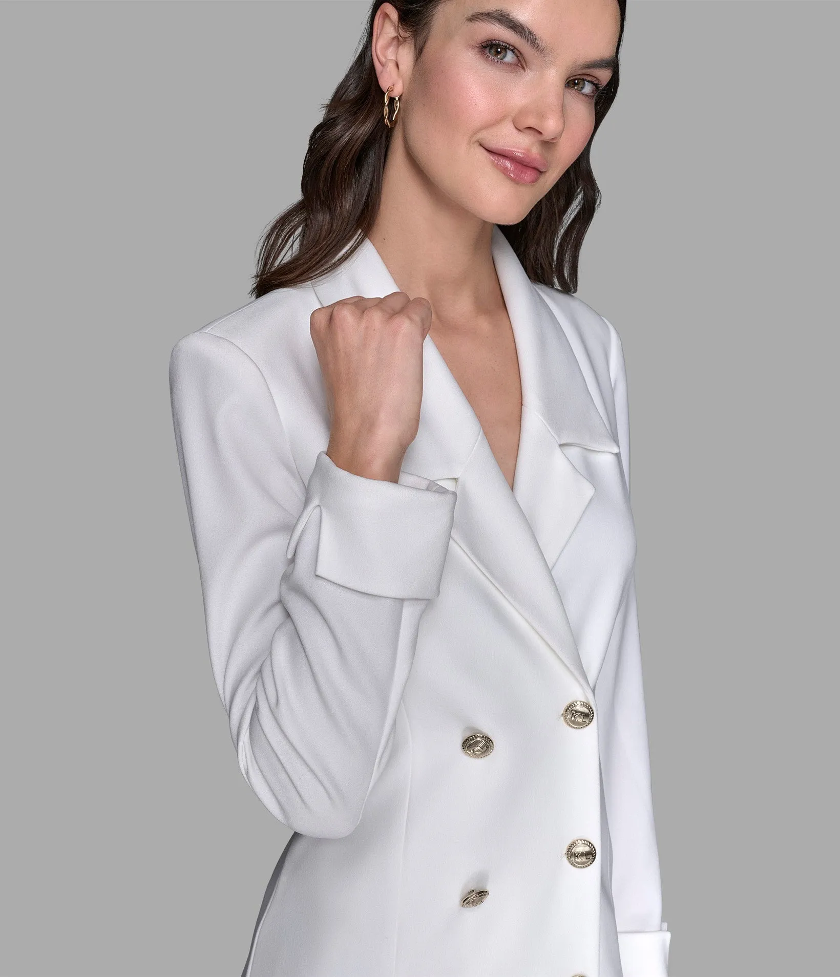 DOUBLE-BREASTED BLAZER DRESS sold by Karl Lagerfeld Paris product image thumbnail 5