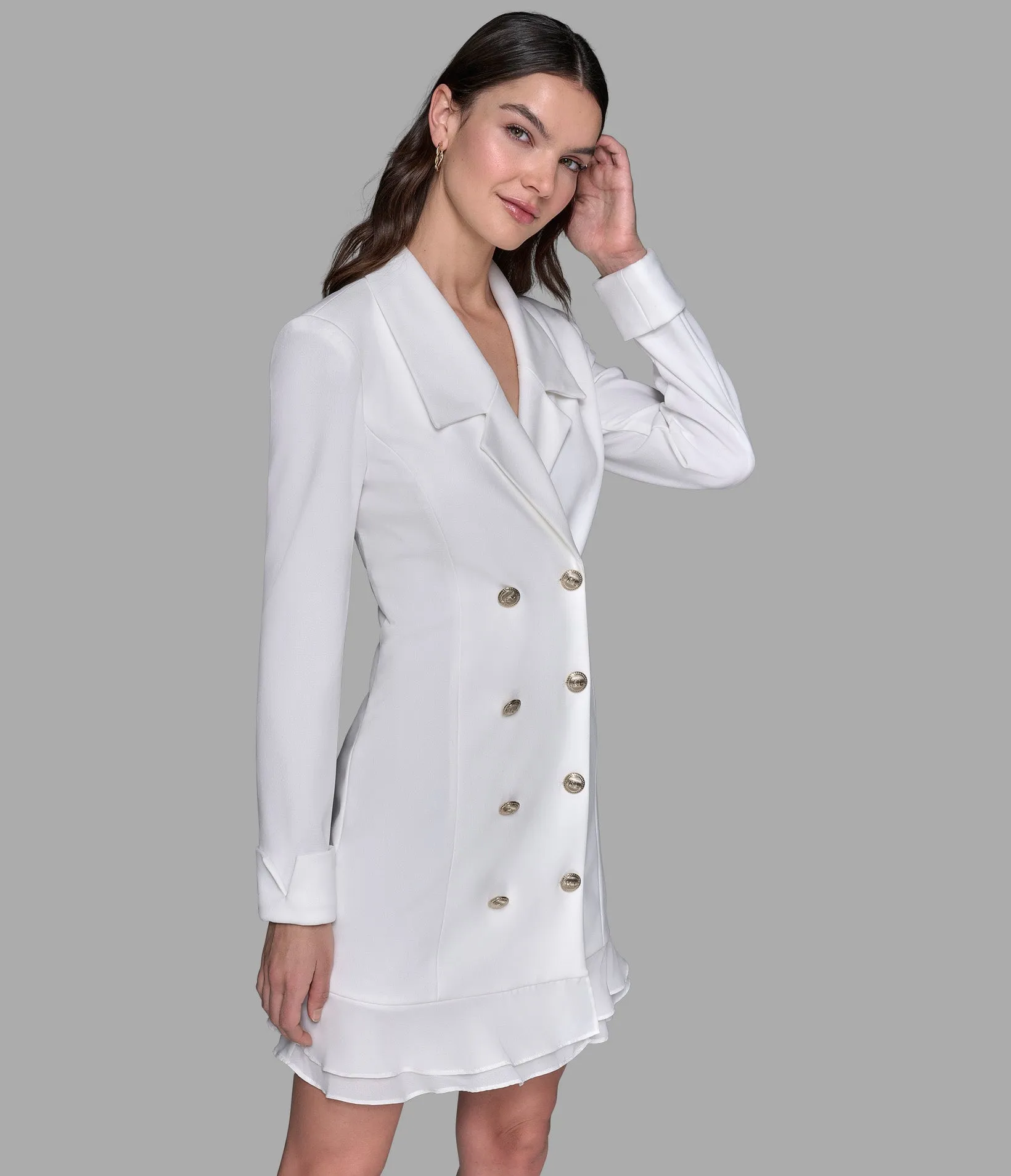 DOUBLE-BREASTED BLAZER DRESS sold by Karl Lagerfeld Paris product image thumbnail 4