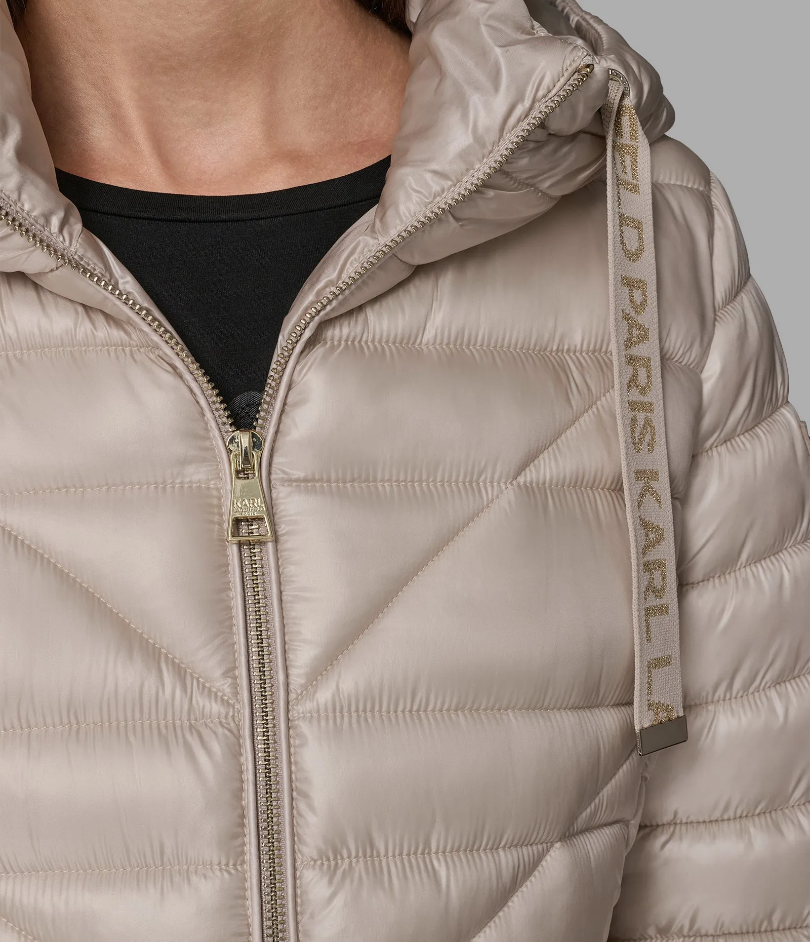 SHORT PUFFER JACKET WITH LOGO sold by Karl Lagerfeld Paris product image thumbnail 5