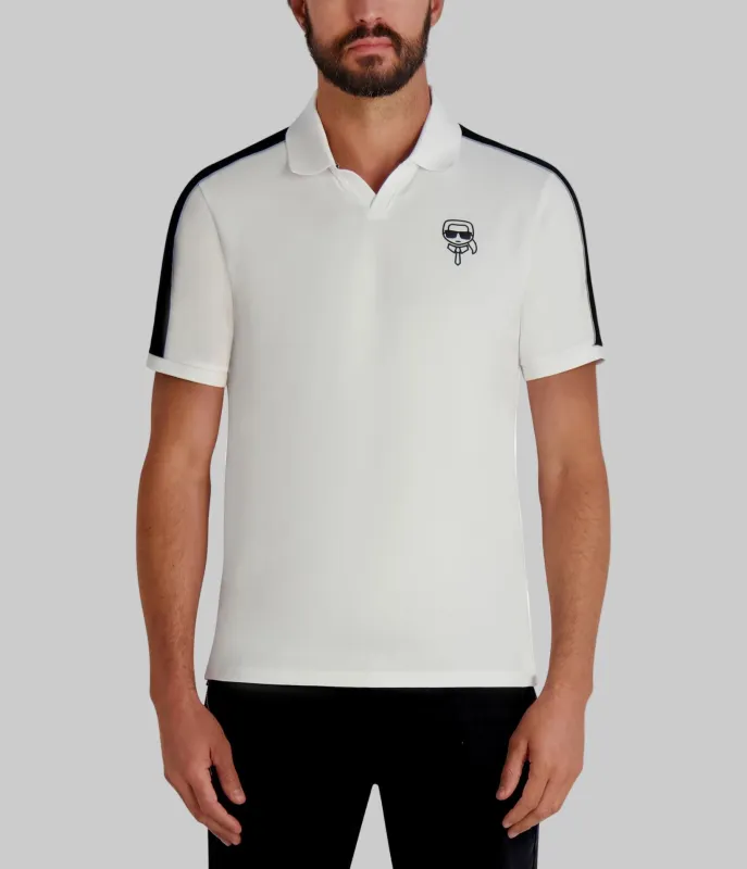 JONNY COLLAR POLO WITH FLOATING KARL HEAD sold by Karl Lagerfeld Paris