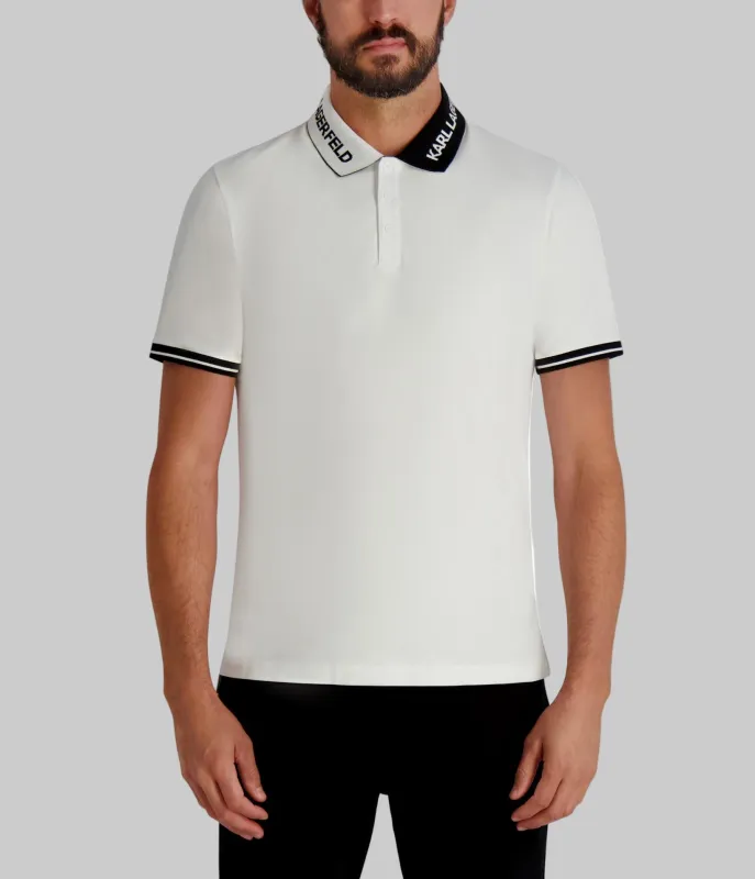 KARL COLLARED PIQUE POLO sold by Karl Lagerfeld Paris