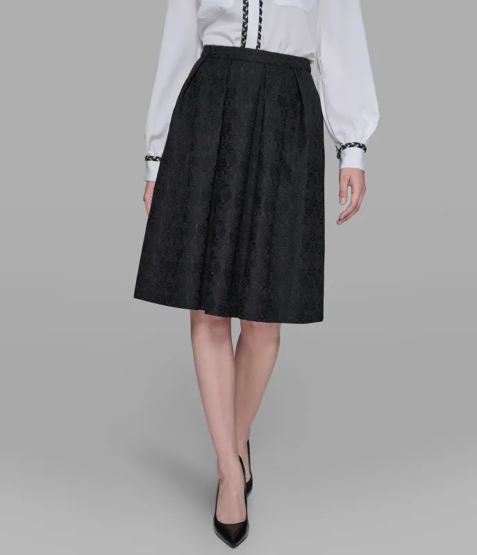 PLEATED MIDI SKIRT sold by Karl Lagerfeld Paris