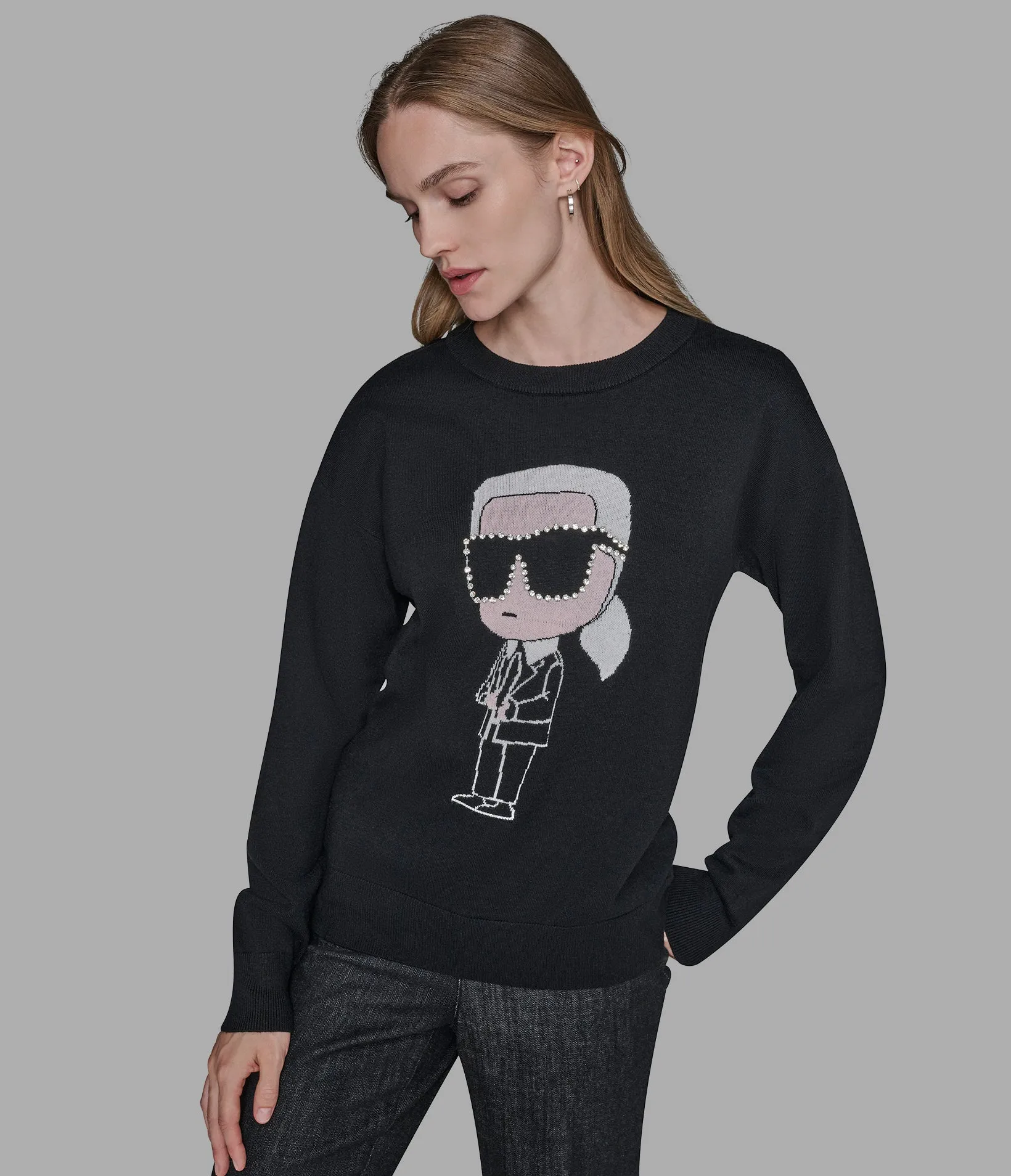 KARL CHARACTER SWEATER sold by Karl Lagerfeld Paris