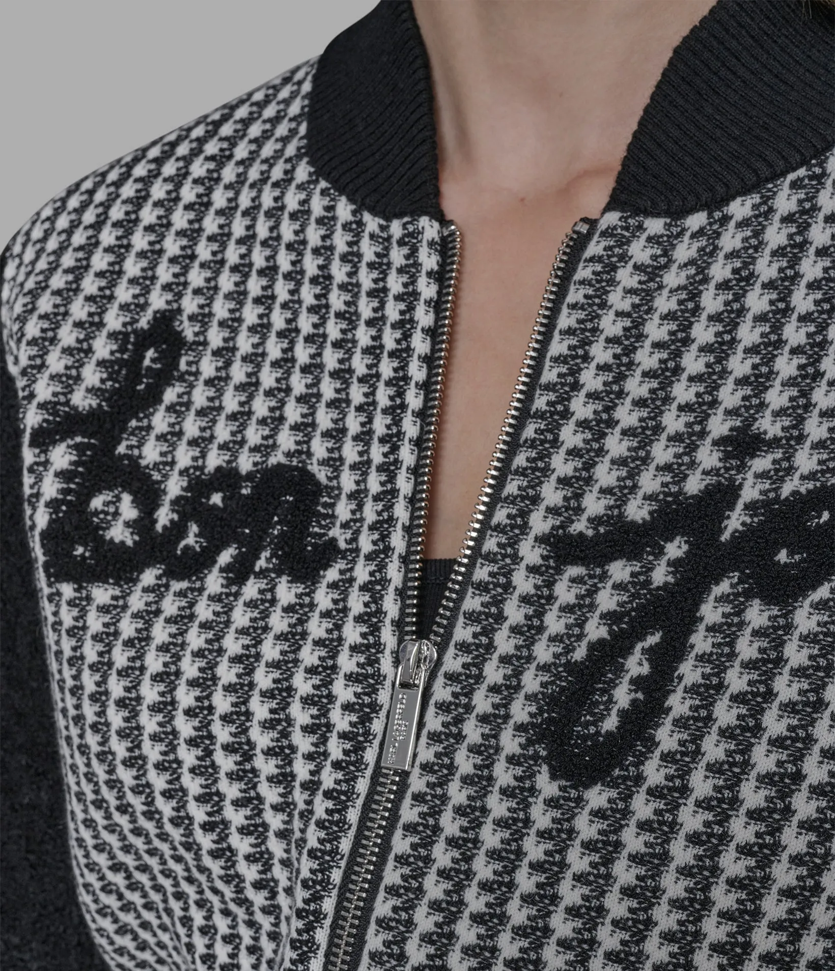 BONJOUR KNIT BOMBER JACKET sold by Karl Lagerfeld Paris product image thumbnail 5