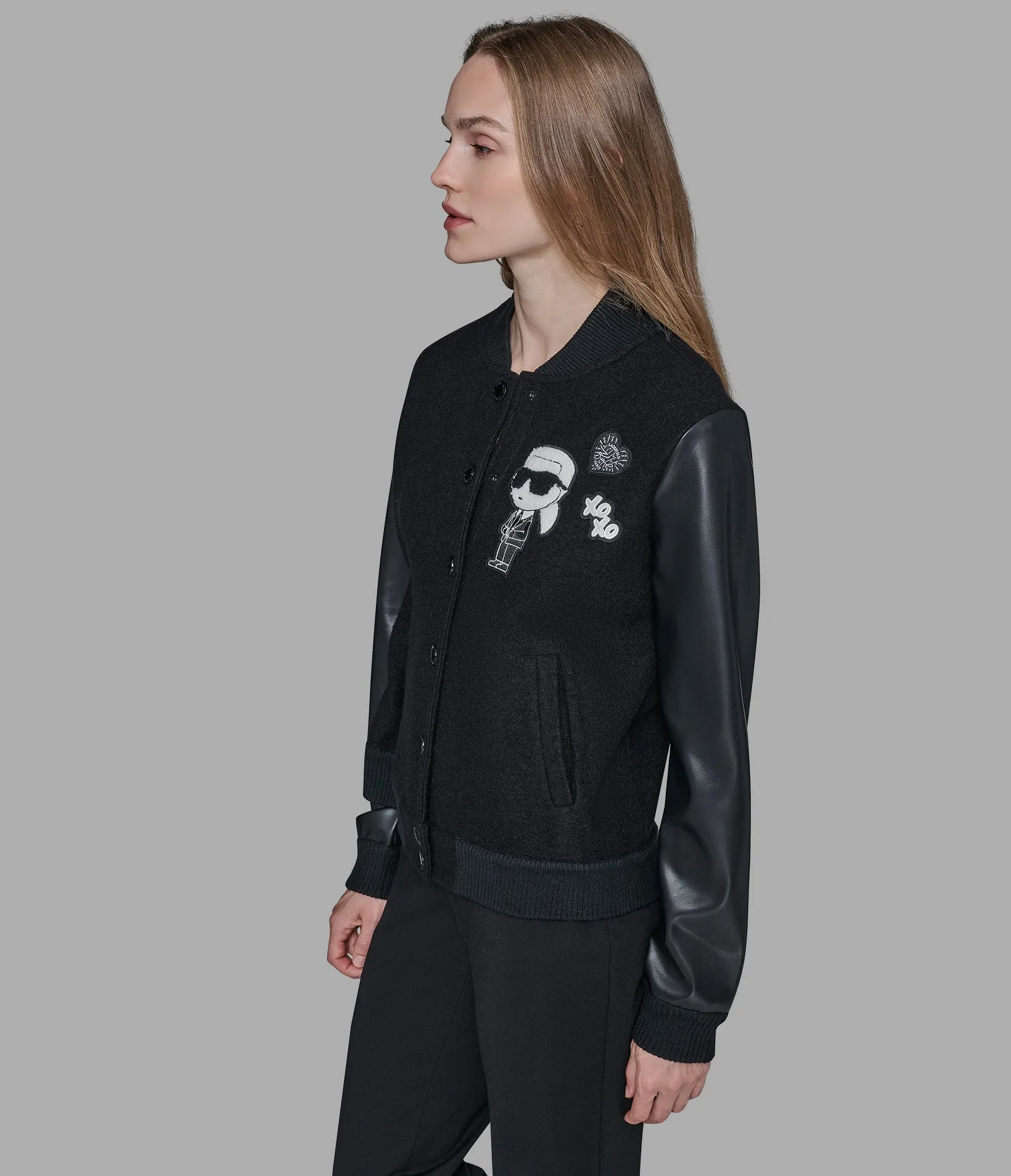 KARL VARSITY JACKET sold by Karl Lagerfeld Paris product image thumbnail 4