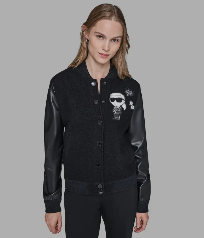 KARL VARSITY JACKET sold by Karl Lagerfeld Paris